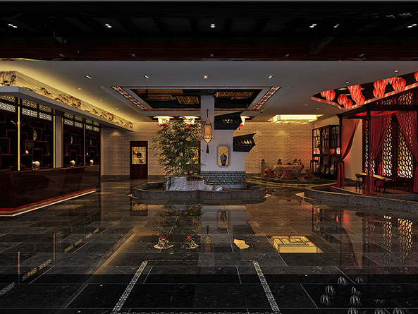 鉛山中式茶樓設計——樸中見雅，游哉悠哉